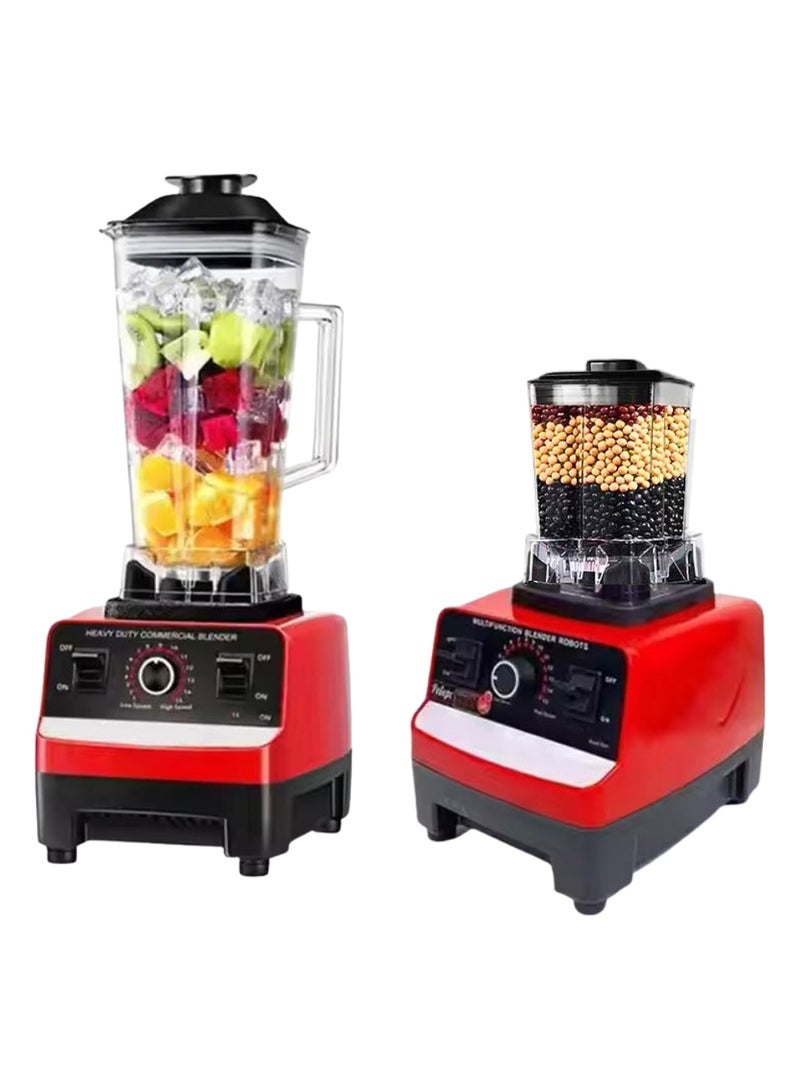 Heavy Duty Commercial Grade Blender 4500W – Multifunctional Juicer, Mixer & Smoothie Maker	15-Speed Control with Stainless Steel Blades & Grinder Function - Dishwasher Safe - Image 5